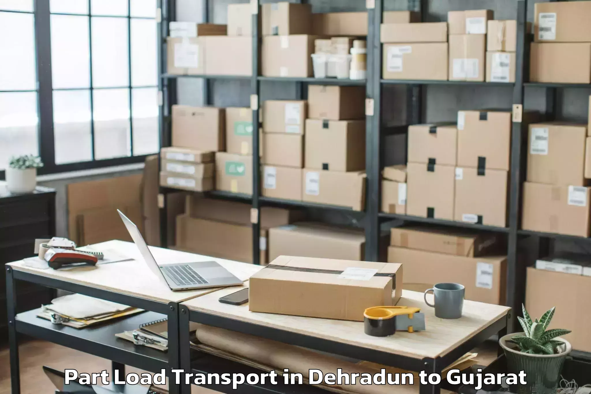 Dehradun to Dasada Part Load Transport Booking